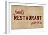 Family Restaurant-PI Studio-Framed Premium Giclee Print