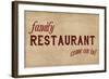 Family Restaurant-PI Studio-Framed Art Print