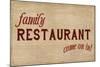 Family Restaurant-PI Studio-Mounted Art Print