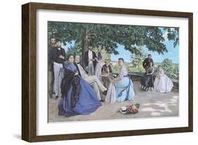 Family Reunion, 1867-Frederic Bazille-Framed Giclee Print