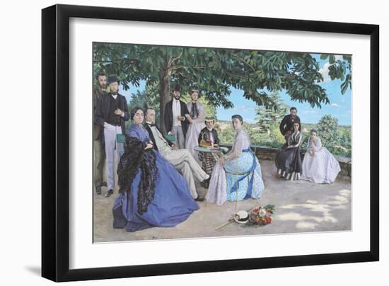 Family Reunion, 1867-Frederic Bazille-Framed Giclee Print