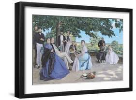 Family Reunion, 1867-Frederic Bazille-Framed Giclee Print
