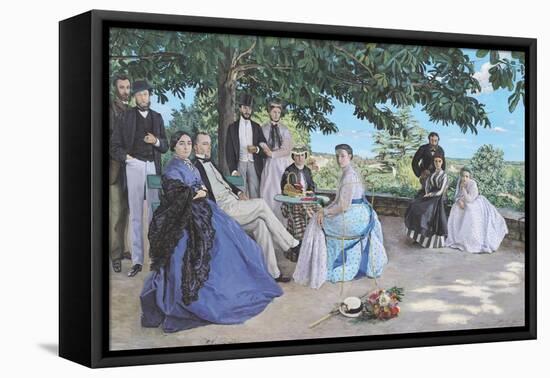 Family Reunion, 1867-Frederic Bazille-Framed Stretched Canvas