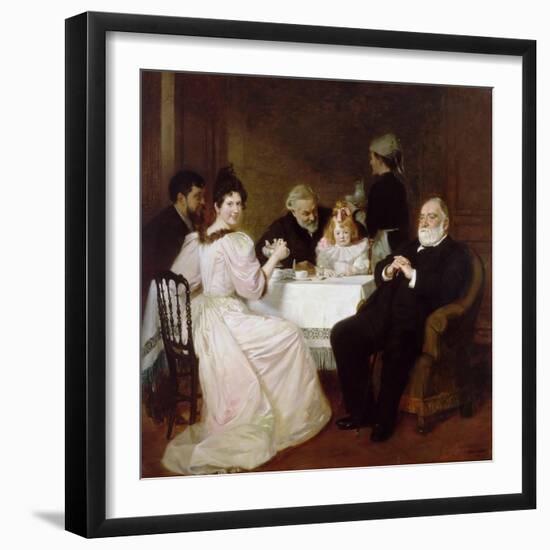 Family Reunion at the Home of Madame Adolphe Brisson-Marcel André Baschet-Framed Giclee Print