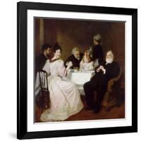 Family Reunion at the Home of Madame Adolphe Brisson-Marcel André Baschet-Framed Giclee Print