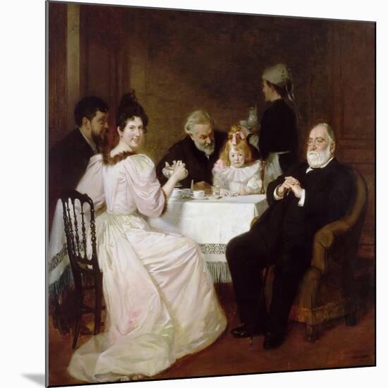 Family Reunion at the Home of Madame Adolphe Brisson-Marcel André Baschet-Mounted Giclee Print