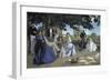 Family Reunion, c.1867-Frederic Bazille-Framed Giclee Print