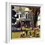 "Family Reunion," October 20, 1945-John Falter-Framed Giclee Print