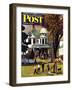 "Family Reunion," Saturday Evening Post Cover, October 20, 1945-John Falter-Framed Giclee Print