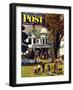 "Family Reunion," Saturday Evening Post Cover, October 20, 1945-John Falter-Framed Giclee Print