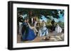 Family Reunion-Frederic Bazille-Framed Art Print