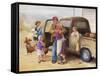 Family Reunion-Dianne Dengel-Framed Stretched Canvas