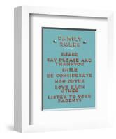 Family Rules-null-Framed Giclee Print