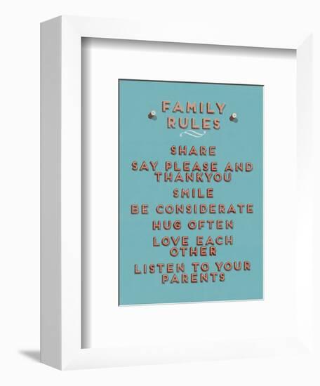 Family Rules-null-Framed Giclee Print