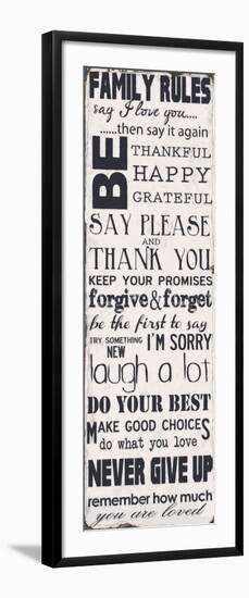 Family Rules-Taylor Greene-Framed Art Print