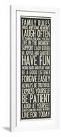 Family Rules-Erin Clark-Framed Giclee Print