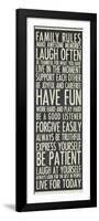 Family Rules-Erin Clark-Framed Giclee Print