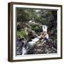 Family Scene at Dolgoch Falls, Snowdonia, Wales, 1969-Michael Walters-Framed Photographic Print