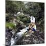 Family Scene at Dolgoch Falls, Snowdonia, Wales, 1969-Michael Walters-Mounted Photographic Print