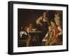 Family scene by Nils Bergslien-Nikolai Astrup-Framed Giclee Print