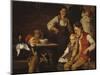 Family scene by Nils Bergslien-Nikolai Astrup-Mounted Giclee Print