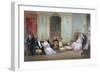 Family Scene, C.1840 (Colour Litho)-Eugene-Louis Lami-Framed Giclee Print