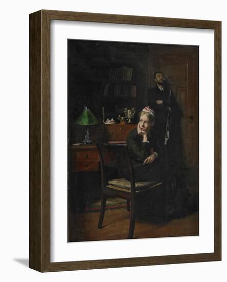 Family Scene in an Interior, 1885-Peter Vilhelm Ilsted-Framed Giclee Print