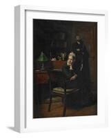 Family Scene in an Interior, 1885-Peter Vilhelm Ilsted-Framed Giclee Print