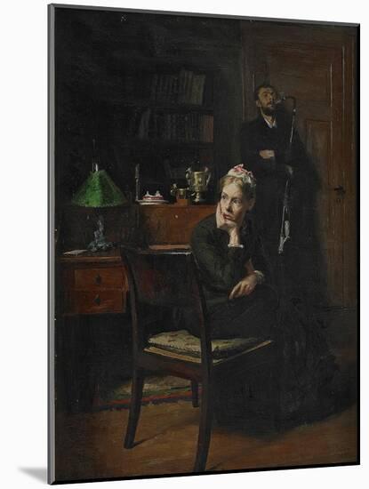 Family Scene in an Interior, 1885-Peter Vilhelm Ilsted-Mounted Giclee Print