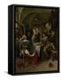 Family Scene-Jan Havicksz Steen-Framed Stretched Canvas