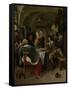 Family Scene-Jan Havicksz Steen-Framed Stretched Canvas