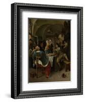 Family Scene-Jan Havicksz Steen-Framed Art Print