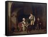 Family Scene-Louis Leopold Boilly-Framed Stretched Canvas