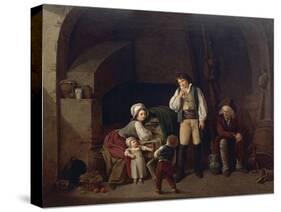 Family Scene-Louis Leopold Boilly-Stretched Canvas