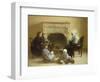 Family Seated Around a Hearth-Jules Jean Geoffroy-Framed Giclee Print