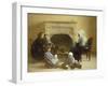 Family Seated Around a Hearth-Jules Jean Geoffroy-Framed Giclee Print