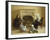 Family Seated Around a Hearth-Jules Jean Geoffroy-Framed Giclee Print