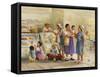 Family Shopping-Dianne Dengel-Framed Stretched Canvas