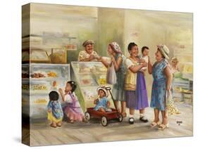 Family Shopping-Dianne Dengel-Stretched Canvas