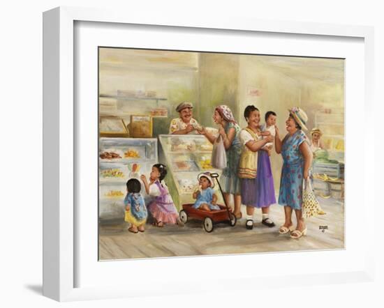 Family Shopping-Dianne Dengel-Framed Giclee Print