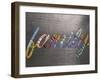 Family Sign Metal-Design Turnpike-Framed Giclee Print