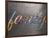 Family Sign Metal-Design Turnpike-Framed Giclee Print