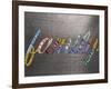 Family Sign Metal-Design Turnpike-Framed Giclee Print