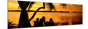 Family Silhouette at Sunset - Florida-Philippe Hugonnard-Mounted Photographic Print