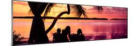 Family Silhouette at Sunset - Florida-Philippe Hugonnard-Mounted Photographic Print