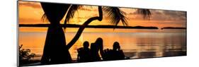 Family Silhouette at Sunset - Florida-Philippe Hugonnard-Mounted Photographic Print
