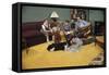 Family Sitting around Living Room-William P. Gottlieb-Framed Stretched Canvas