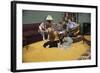 Family Sitting around Living Room-William P. Gottlieb-Framed Photographic Print