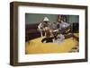 Family Sitting around Living Room-William P. Gottlieb-Framed Photographic Print