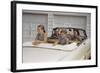 Family Sitting in Car Outside Garage-William P. Gottlieb-Framed Photographic Print